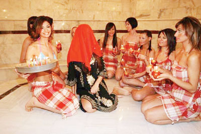 Hamamda kına gecesi